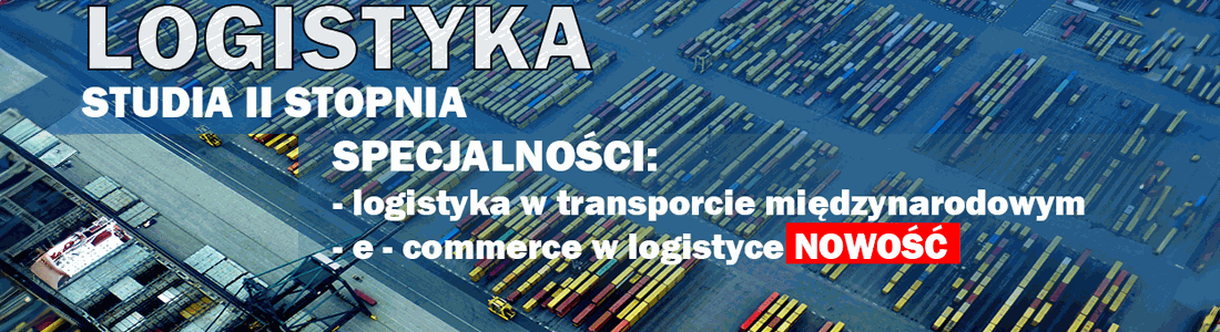 baner z ofertą studiów na logistyce 